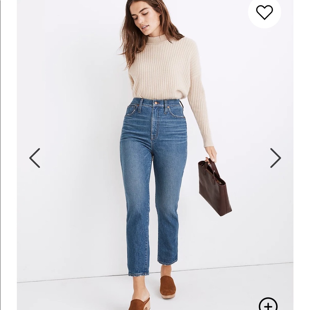 Madewell stovepipe jeans in Kline wash